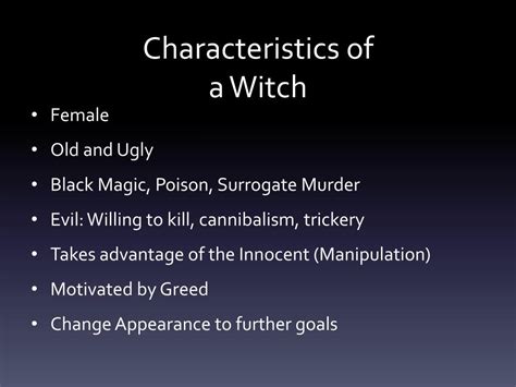 Decoding the elements that make a witch unique.
